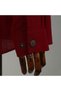Ensar Shirt Anti-Sweat 100% Cotton Flared Linen Hidden Placket Long Sleeve Metal Snap Fasteners Claret Red Color - 5