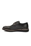 Black Lace-Up Men's Casual Shoes - 2