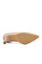 Beige Skin Women's Heeled Stiletto Shoes - 5