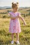 Full Print Detailed Summer Dress Single Jersey Stretch Fabric Girls' Dress - 2