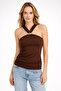 Women's Cross-Neck Blouse with Accessories