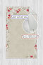Floral Print Printed Non-Slip Sole Washable Prayer Rug - 2