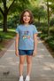 Children's Unisex Girls/Boys "23 April Printed Crew Neck Short Sleeve 100% Cotton T-Shirt