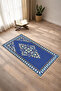Classic Pattern Digital Print Pcs Non-Slip Washable Blue Prayer Rug