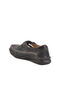 Black Genuine Leather Velcro Men's Casual Shoes - 4