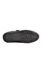 Black Genuine Leather Velcro Men's Casual Shoes - 5