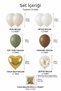 Retro Color Birthday Party Decoration Set with Confetti and Heart Balloon - 2