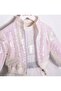 Cumi̇no Pul Sequined Bomper Jacket, Tutu Skirt and T-Shirt 3-Piece Set - 2