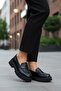 Black Thick Sole Women's Casual Shoes - 3