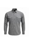 Classic Wide Cut Plaid Pack Double Pocketed Long Sleeve Cotton Men's Shirts - 2