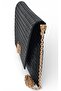 Black Knitted Patterned Cover with Lock Detail Women's Portfolio & Clutch Bag (30 X 20 cm) - 5