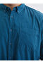 Esvab • Modern & Distinctive Standard Fit Long Sleeve Velvet Men's Shirt - 3