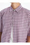 Comfortable Fit Short Sleeve Plaid Men's Shirt - 3