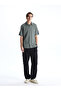 Comfortable Fit Short Sleeve Striped Men's Shirt - 2