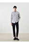 Regular Fit Long Sleeve Striped Men's Shirt - 2