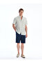 Regular Fit Short Sleeve Striped Dobby Men's Shirt - 2