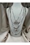 Modern Design Multiple Chain Elephant Detailed Women's Necklace