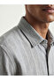 Regular Fit Short Sleeve Striped Men's Shirt - 3