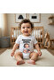 Organic 100% Cotton Cotton Pack Uncle's Letter Printed Bodysuit for Boys with Snap Fasteners - 2