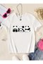 Girl's Panda Printed Oversized Comfortable Daily Use Combed Cotton T-Shirt