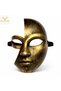 Antique gold half face party mask - 2