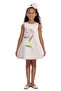 Limi̇ Girl Child Yu Soft-Textured S Lined Asarım Dress with Crown Buckle - 2