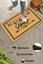 Welcome Evil Eye Bead Black Frame Home Office Workplace Outside Door Mat 45X70Cm - 2