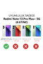 Redmi Note 13 Pro Plus+ 5g Compatible Black Silicone Case with Red Lipstick Pattern, Camera Protection, Shock Absorption - 2