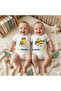 Organic 100% Cotton Pack Special Fan Baby Bodysuit for Twins with Snap Fasteners - 2