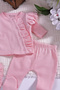 Shoulder Ruffle Detailed 5 Piece 100% Cotton Girl Hospital Outlet - 3