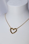 Solid Brass Heart Pendant