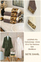 4 Piece Striped Bathrobe Set 100% Cotton Certified + Gift Leopard 4-Piece Coffee Cream Hand and Face Towels - 4
