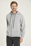 Unisex Relax Fit Comfortable Cut 100% Cotton Inside Without Piping Double Pocket Zippered Hooded Sweatshirt