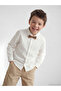 Long Sleeve Boys' Gabardine Shirt and Bow Tie