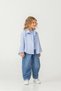 Girl's Striped Shirt Basic T-Shirt and Jeans 3-Piece Set Casual Stylish Combination
