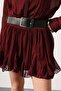 Scarlet Chic Bordeaux Belt Li Mini Dress - 5