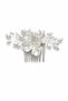 Pearl Flower Bridal Comb Hairpin – Wedding and Engagement Hair Accessory (10 cm) - 3