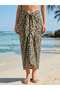 Premium Women's Viscose Pareo Beach Dress-80X135 cm Sarong That Can Be Converted to a Dress in Leopard and Multicolor - 4