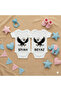 Organic 100% Cotton Pack Special Fan Baby Bodysuit for Twins with Snap Fasteners - 2