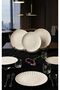 Modern Porcelain Aura Pattern 6-Person 24 cm Serving Presentation Plate Set Porcelain Dinner Plates