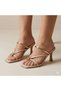 (İnna) Women's Heeled Shoes with Button Detail Beige - 3