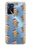 Oppo A16 / A55 Compatible Gingerbread Patterned Transparent Phone Case