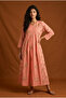 100 % Cotton – Ladies A-Line Maxi Side Embroidered Floral Pattern Jalabiya