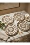 Classic Roman Mozaika Pattern 6-Person 25 cm Porcelain Serving Presentation Plates