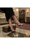 (İnna) Women's Heeled Shoes with Button Detail Black - 3