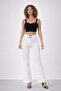 Women's Spanish Leg Fabric Trousers - 3