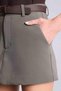 High Waist Belt Piece Shorts Skirt C8850Ax24Au - 4