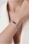 Women's Steel Color Stone Jewelry Bracelet - 2