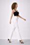 Women's Spanish Leg Fabric Trousers - 4