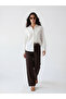 Lcw vision beige striped Oversized women's shirt - 2